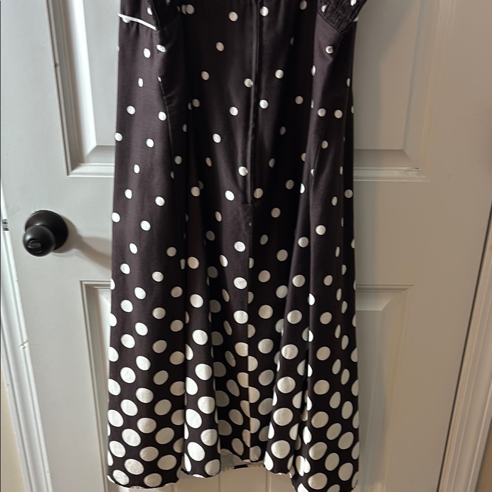 Madison Leigh Brown and White Spaghetti Strap Sundress - Picture 6 of 8
